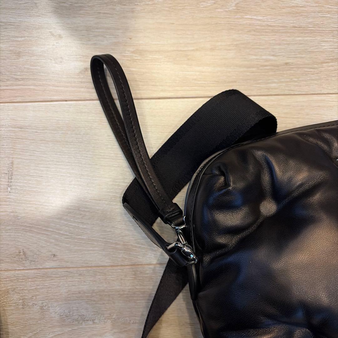 こ*ぎ様 Maison Margiela ブラック ショルダーバッグ ラムスラム