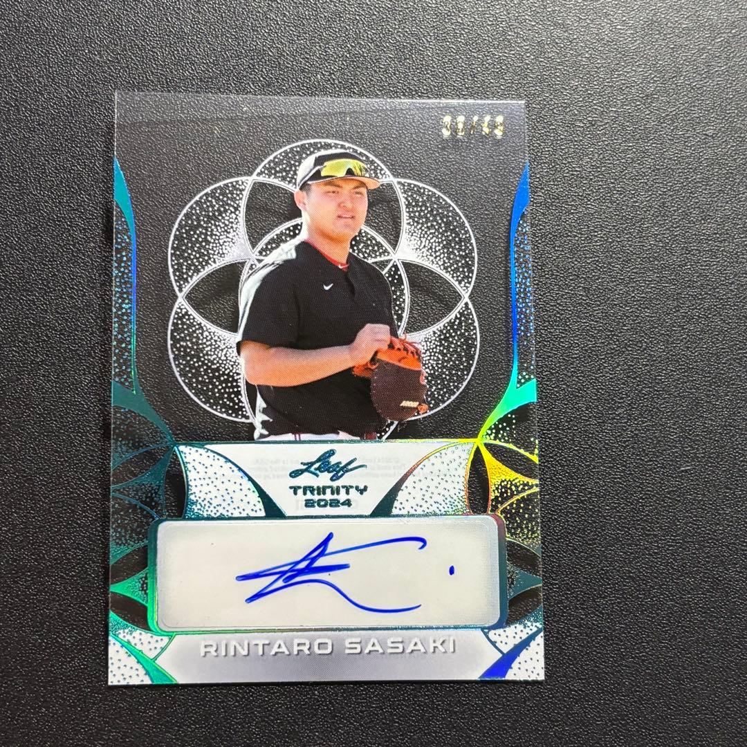 49枚限定 佐々木麟太郎 2024 Leaf Clear サインカード - メルカリ