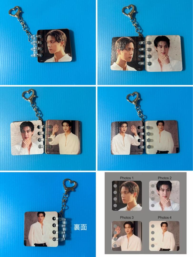 BTS JIN アクリルフォトアルバムキーホルダー（R）