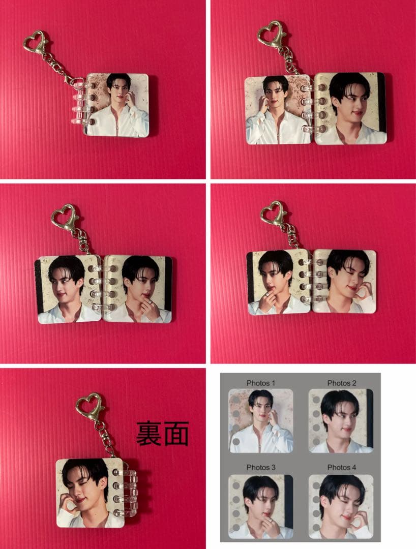 BTS JIN アクリルフォトアルバムキーホルダー（R）