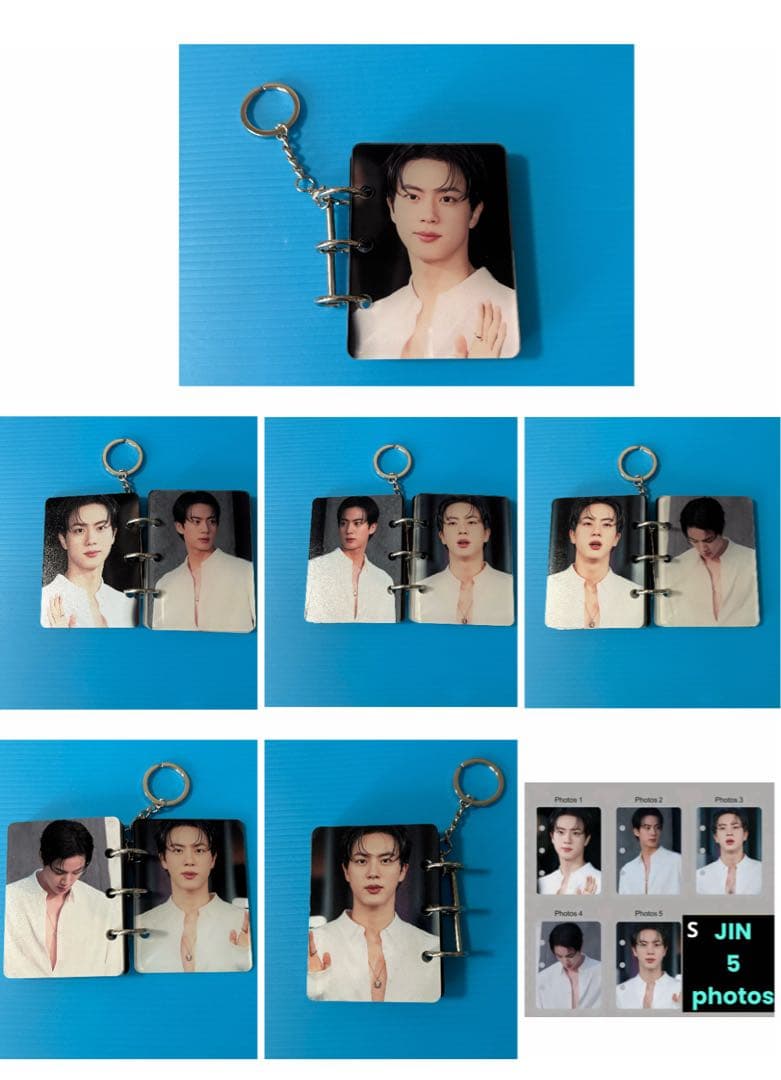 BTS JIN アクリルフォトアルバムキーホルダー（R）
