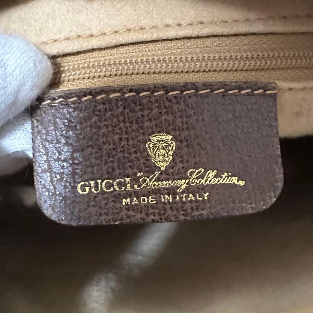 値下げ オールドグッチ GG 総柄 レザー ショルダーバッグ シェリーライン