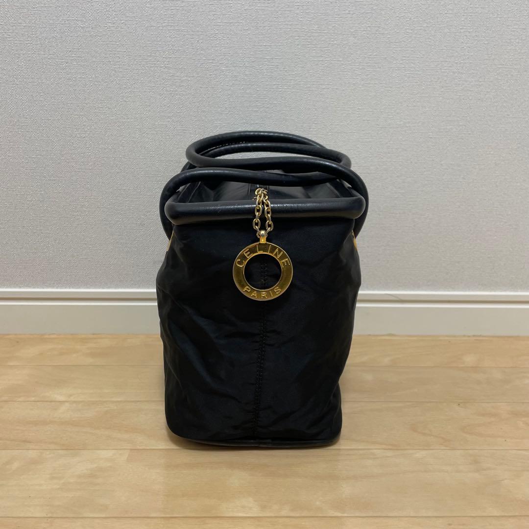 ■ CELINE（セリーヌ）良品 / ナイロン×レザー / ハンドバッグ/ 黒