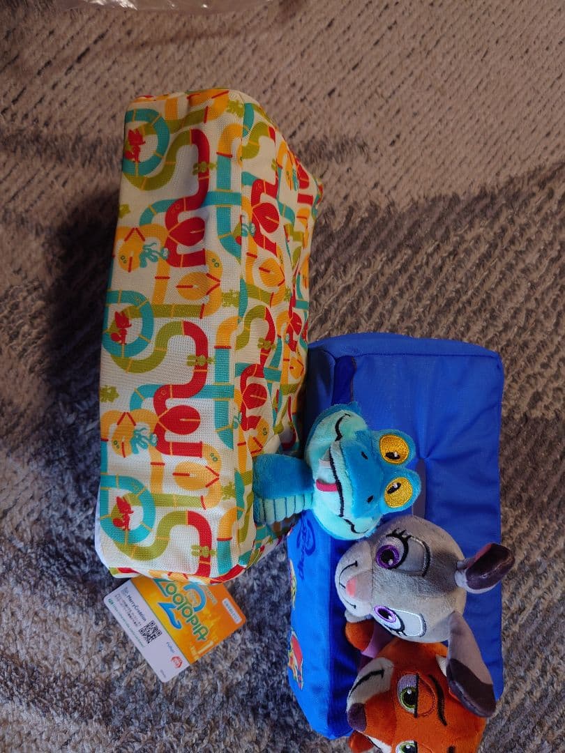 ズートピア2 プライズ ぬいぐるみ、カバン、ケース ニック・ジュディ・ゲイリー