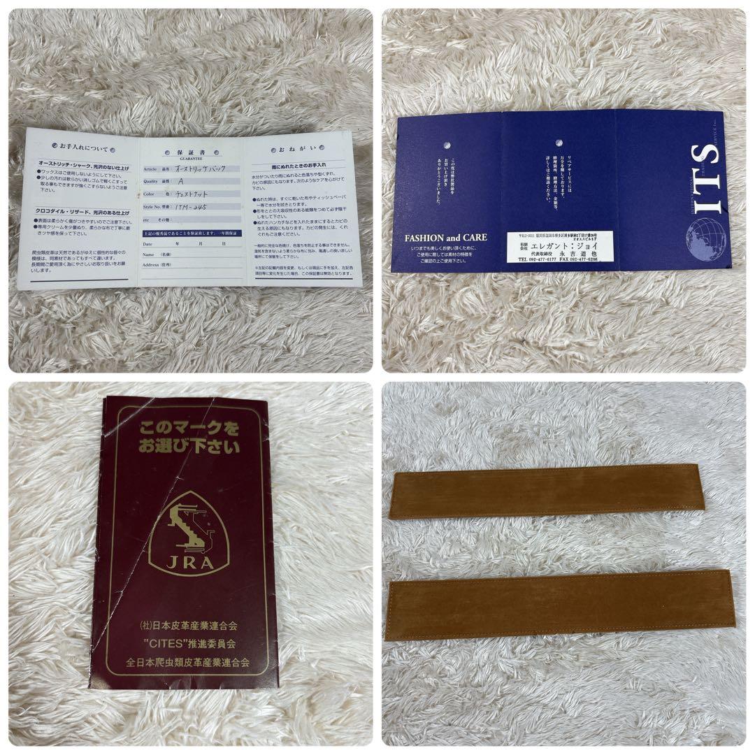 ビジネスバック オーストリッチ エキゾチックレザー JRA