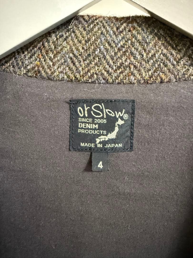 orslow オアスロウ　ハリスツイード　ジャケット　サイズ4