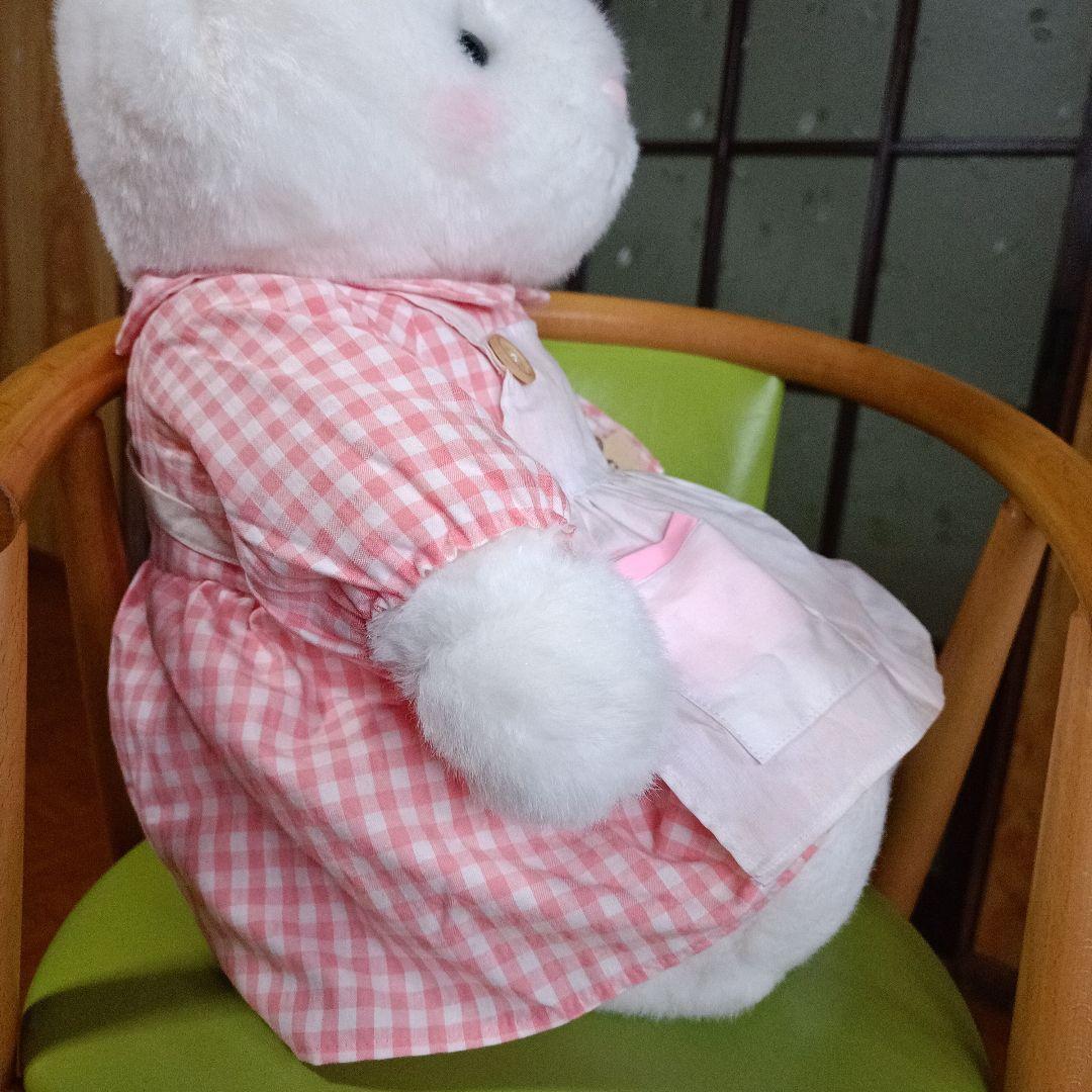 コットンフィールズ　コットンうさぎ　ファースト社　レトロ　エプロン　ぬいぐるみ