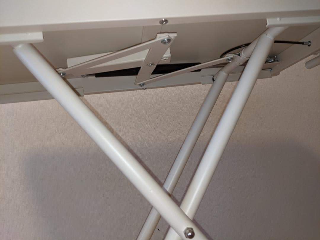 Yumcute 昇降テーブル 幅90 奥行60 高さ11-75cm