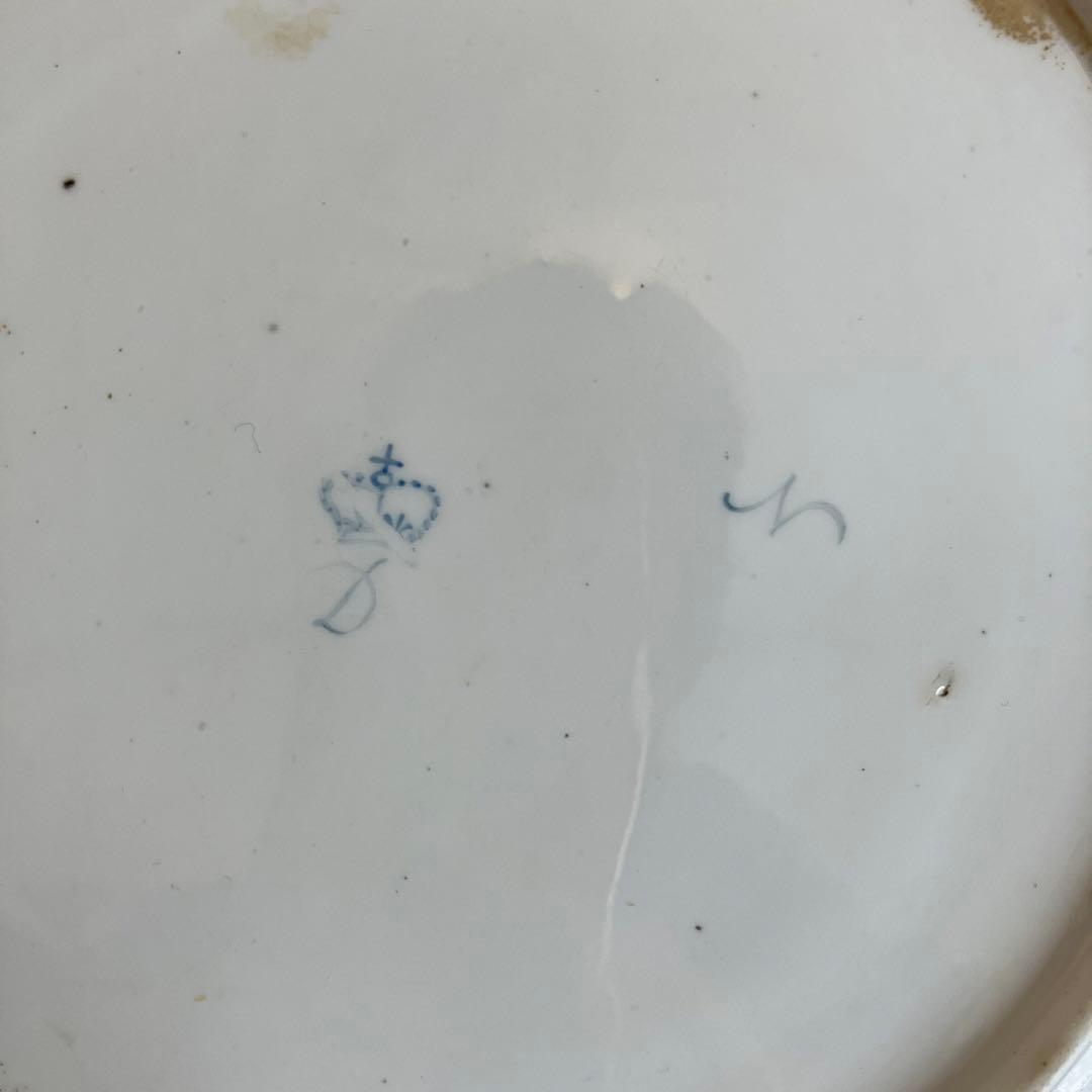 英国アンティーク 古ダービー18世紀 エドワーズウィザーズ 薔薇絵付け