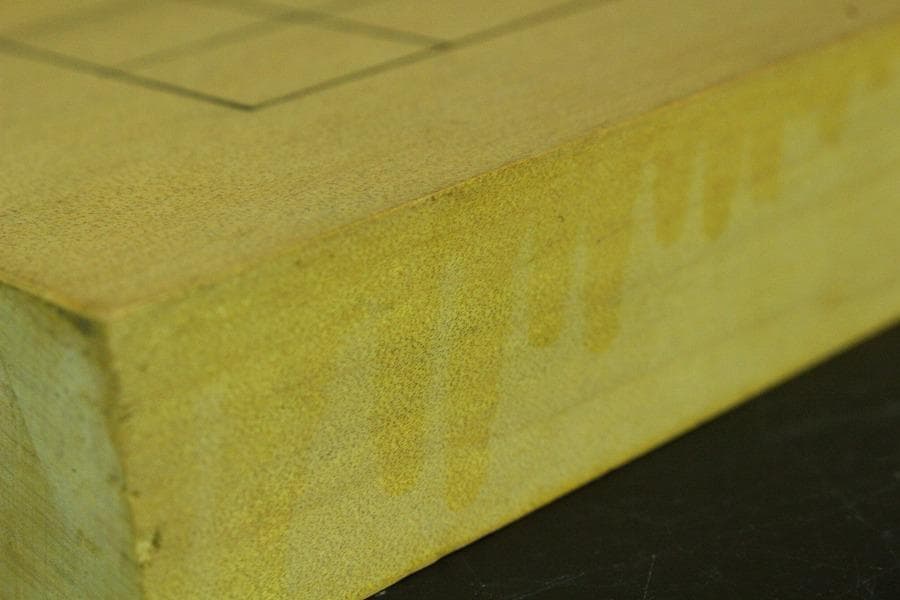 碁盤 美品 無垢材 漆線 36.5cmx33cm 厚み3cm(K-XA769)