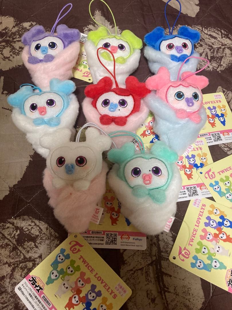 GIGO限定 TWICE LOVERYS おくるみマスコット 8種セット TWICE GiGO