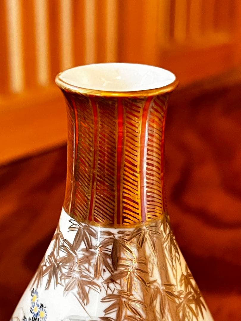 蔵出し 九谷 骨董 アンティーク 一輪挿 インテリア小物