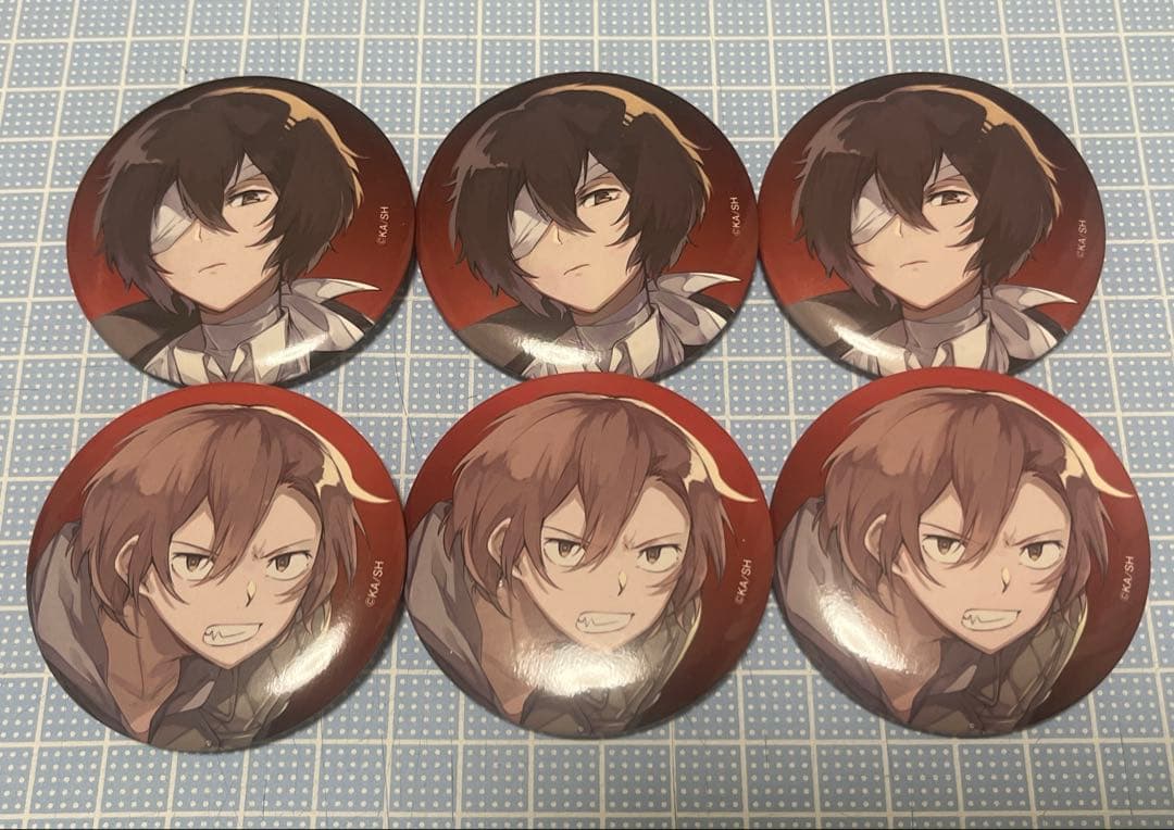 ヤングエース12月号 文スト 太宰治×10個 缶バッジ ② 文豪