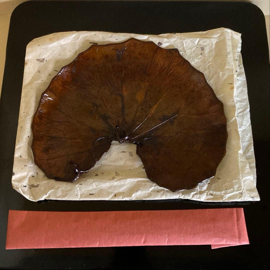 R*O様 茶道具 山中漆器 信斉作 一閑張 石蕗 干菓子盆 漆器 塗箸 共箱・栞