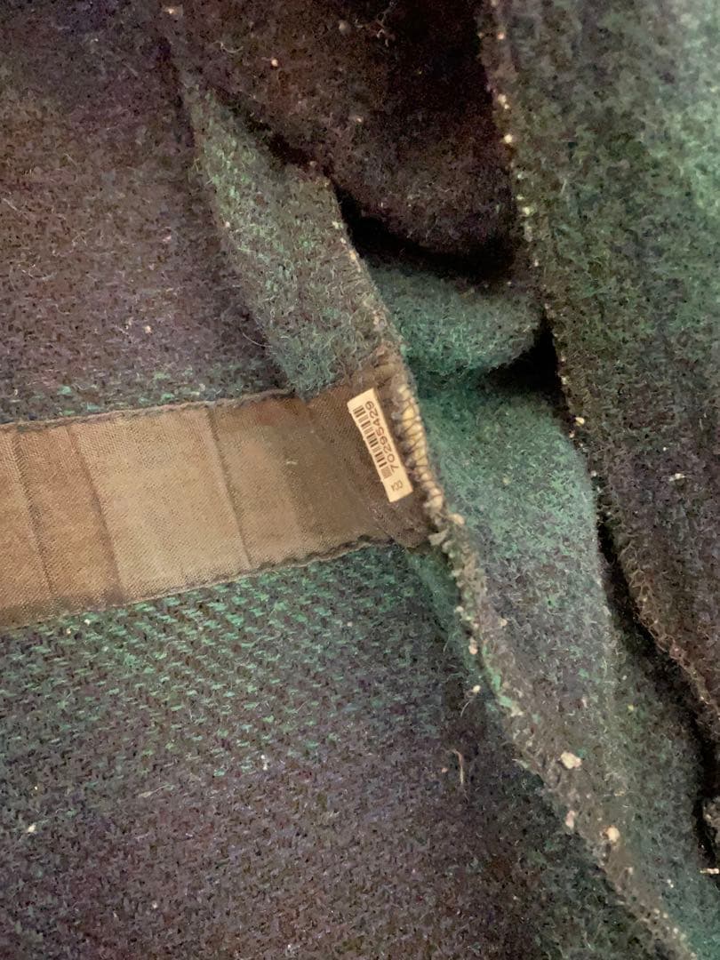 ケンちゃん　eddie bauer オンブレウール ジャケット　グリーン