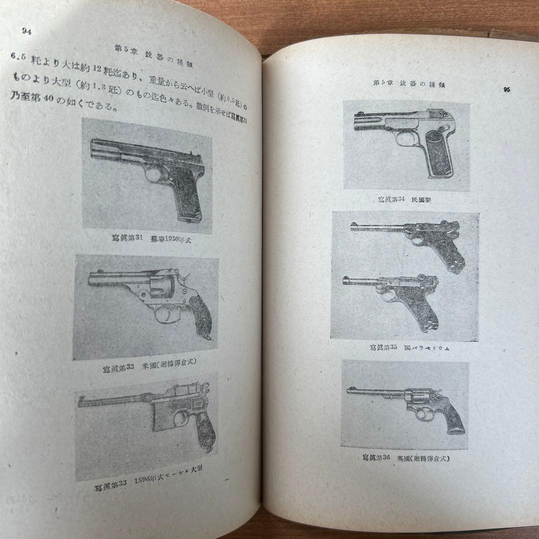 昭和18年(初版) 銃器の科学 陸軍大佐 銅金義一著 山海堂出版