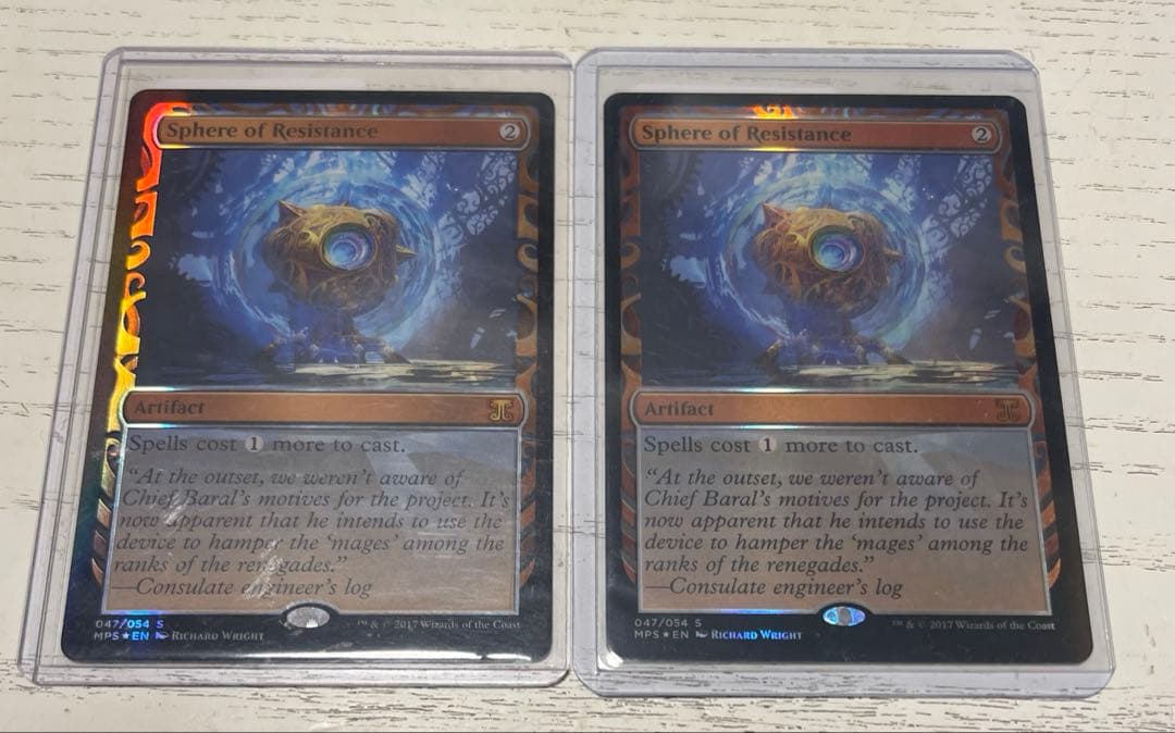 MTG 抵抗の宝球 MPS 2枚セット MTG 抵抗の宝球 MPS 2枚セット 抵抗の宝球/Sphere of Resistance