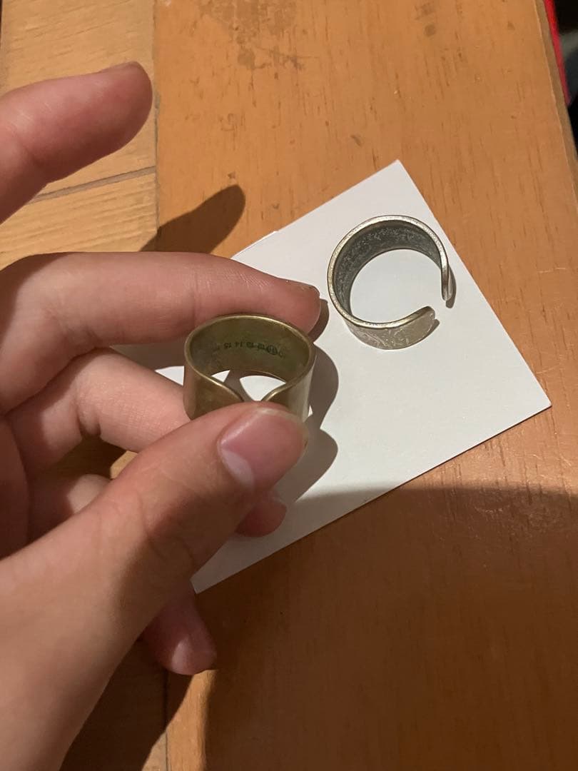 ひ*り様 Maison Margiela 4連リング　真鍮　18号19号