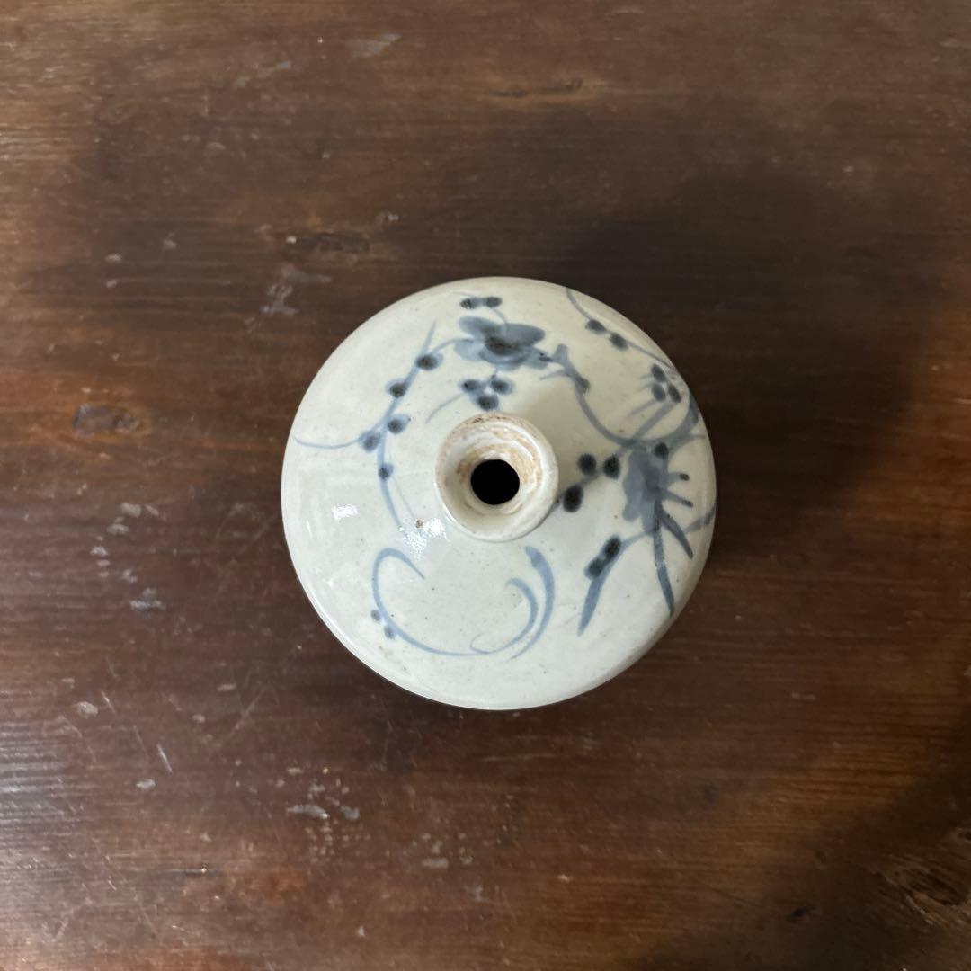 古伊万里染付油壷 ⑥江戸時代 骨董 民芸 古道具 アンティーク検:白洲正子