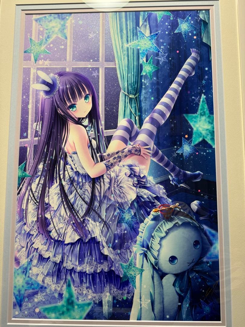 てぃんくる先生 版画 BLU CIELO - NOTTE NOBILE