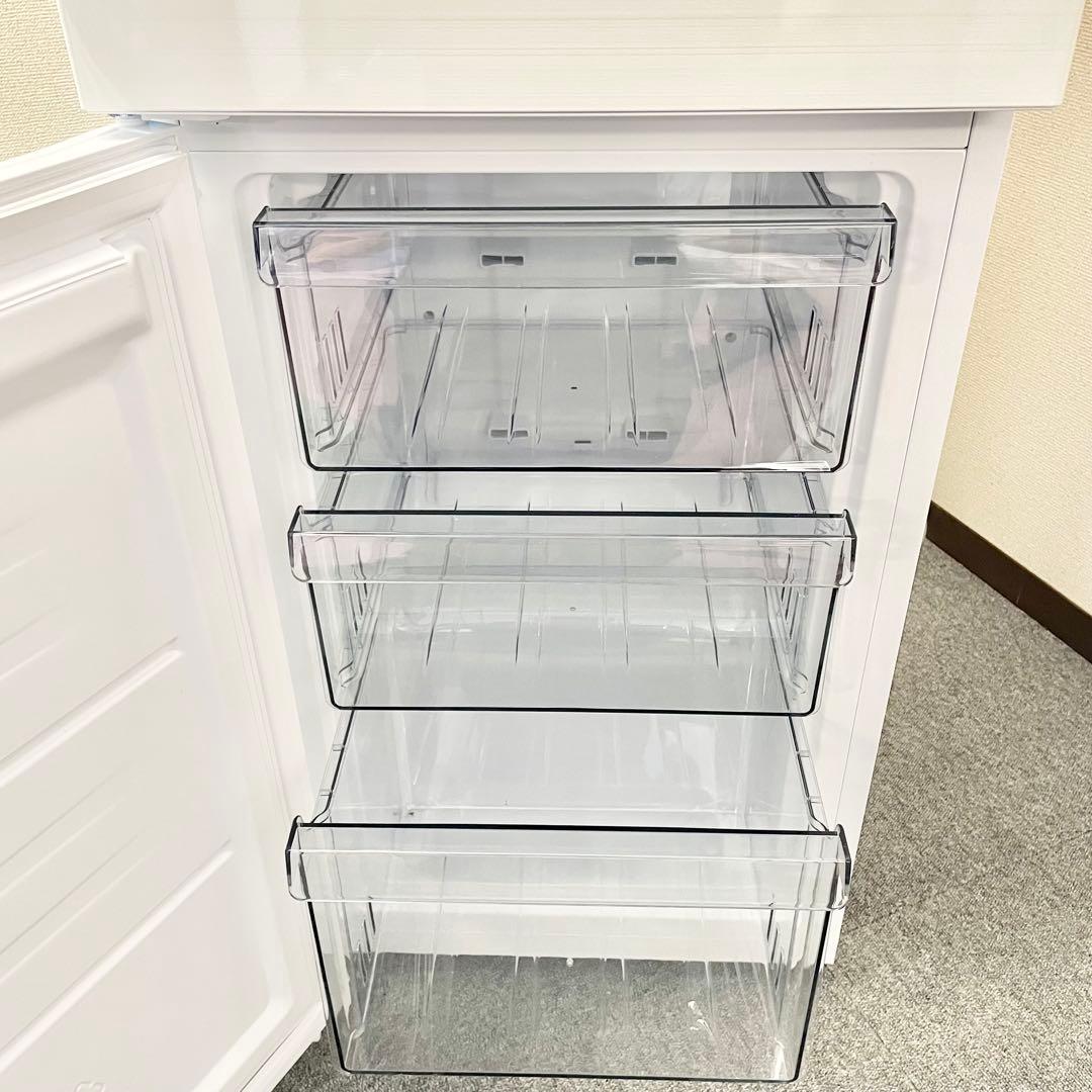 【美品】2024年 148L 冷凍冷蔵庫 ホワイト 左開きJR-SY15AL