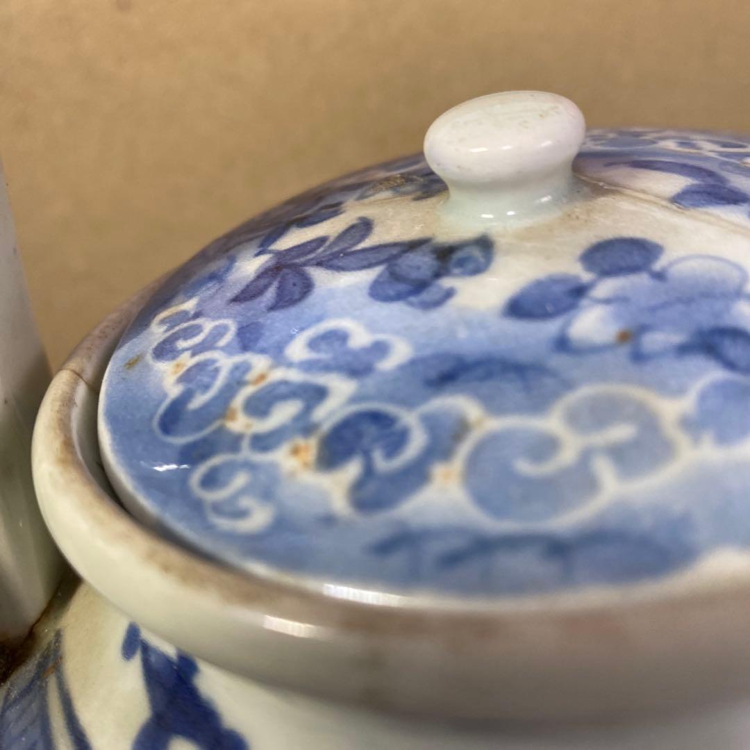 専用　古伊万里藍柿右衛門手草花分水注