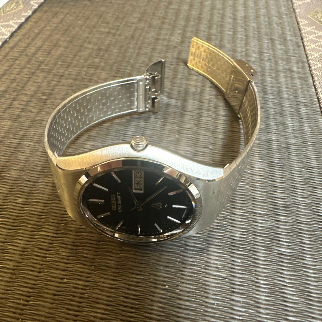 SEIKO キングクォーツ　 腕時計　稼動品　極美品　5856