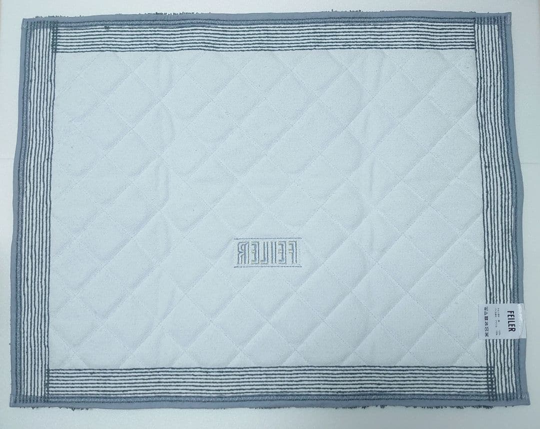 匿名配送☆新品　フェイラー　バラ　バスマット　玄関マット　グレー