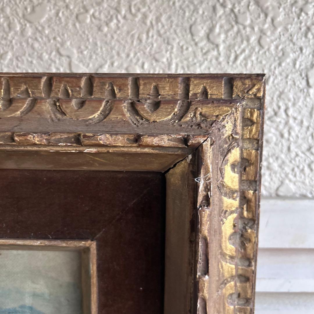 画家　木村辰彦　油絵　外房の漁村　太海村