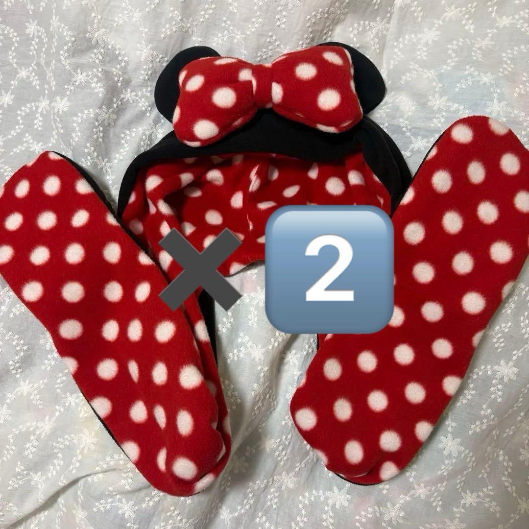 ミニーちゃんマフラーキャップ - メルカリ