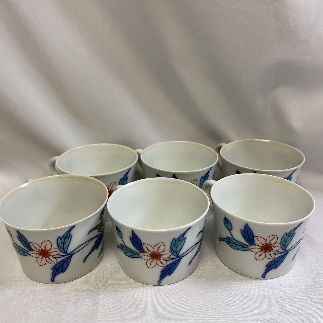 人間国宝十三代今泉今右衛門錦鉄仙絵紅茶碗