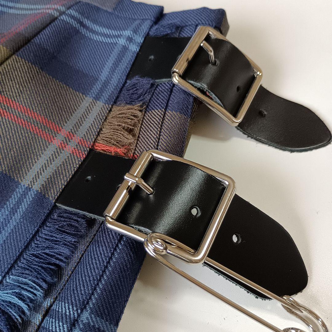 美品　オニールオブダブリン×ロイスクレヨン　チェック　ひざ丈巻きスカート