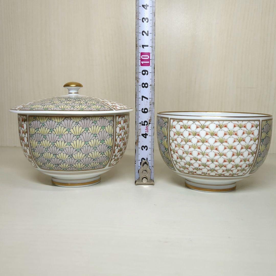 深川製磁 宮内庁御用達 梅菊地紋 汲出碗揃 蓋付湯呑み5客 - メルカリ