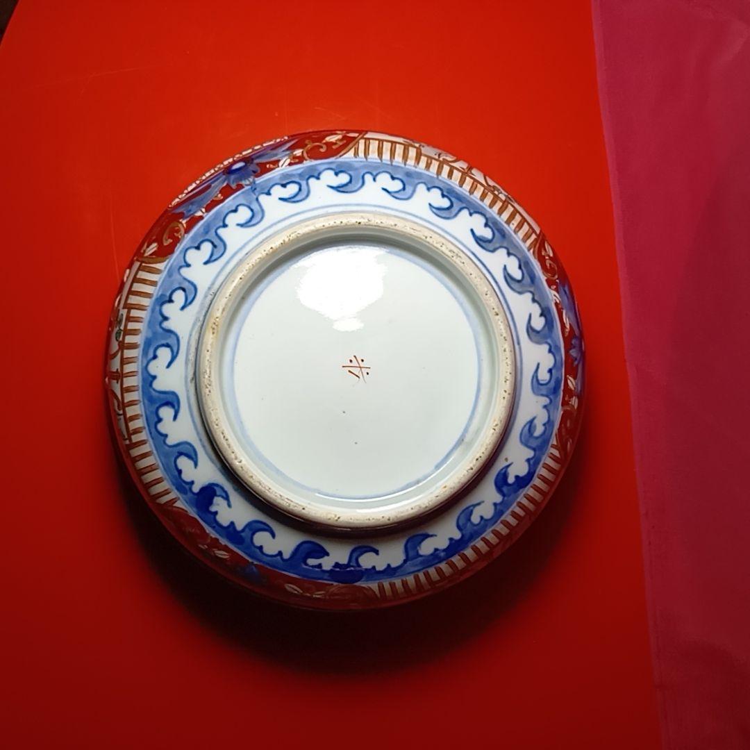 骨董品 金彩赤絵牡丹文 盛鉢 大鉢 菓子鉢 深鉢 丼鉢