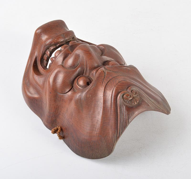 能楽 雅楽 能面 木彫 出目作 釣眼 M R4854 - メルカリ