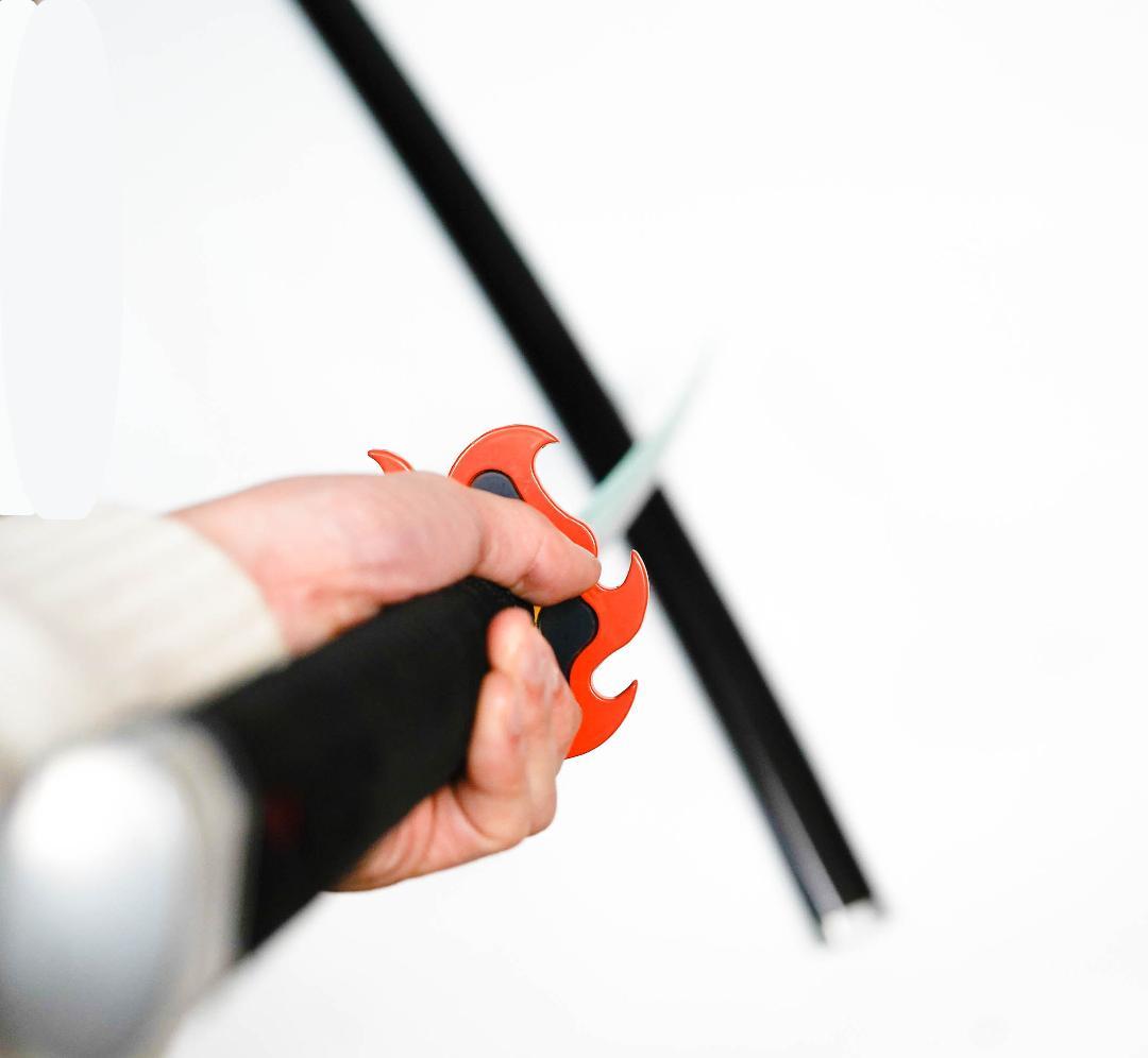 炭次郎　日輪刀　コスプレ　金属　刀　剣　鍔煉獄　国内100㎝ 【残3】