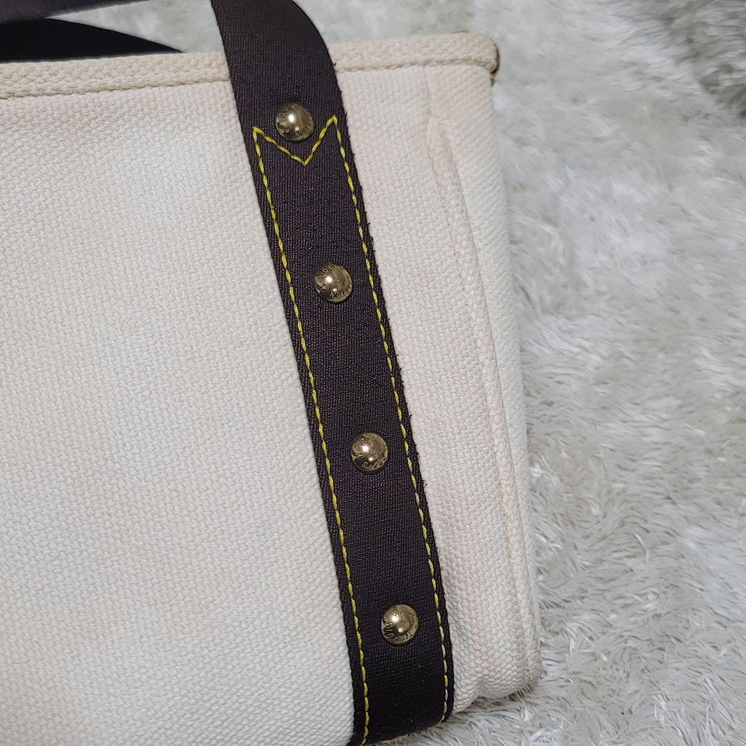 ルイヴィトン アンティグア カバ PM ハンドバッグ ホワイト ブラウン