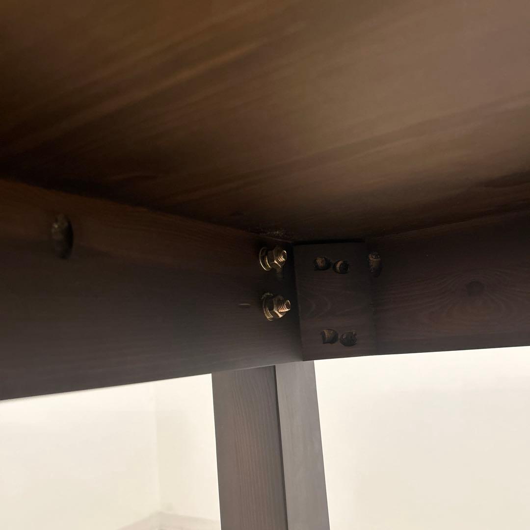 展示品・アウトレット★カントリー調ダイニングテーブル 食卓 北欧スタイル 無垢