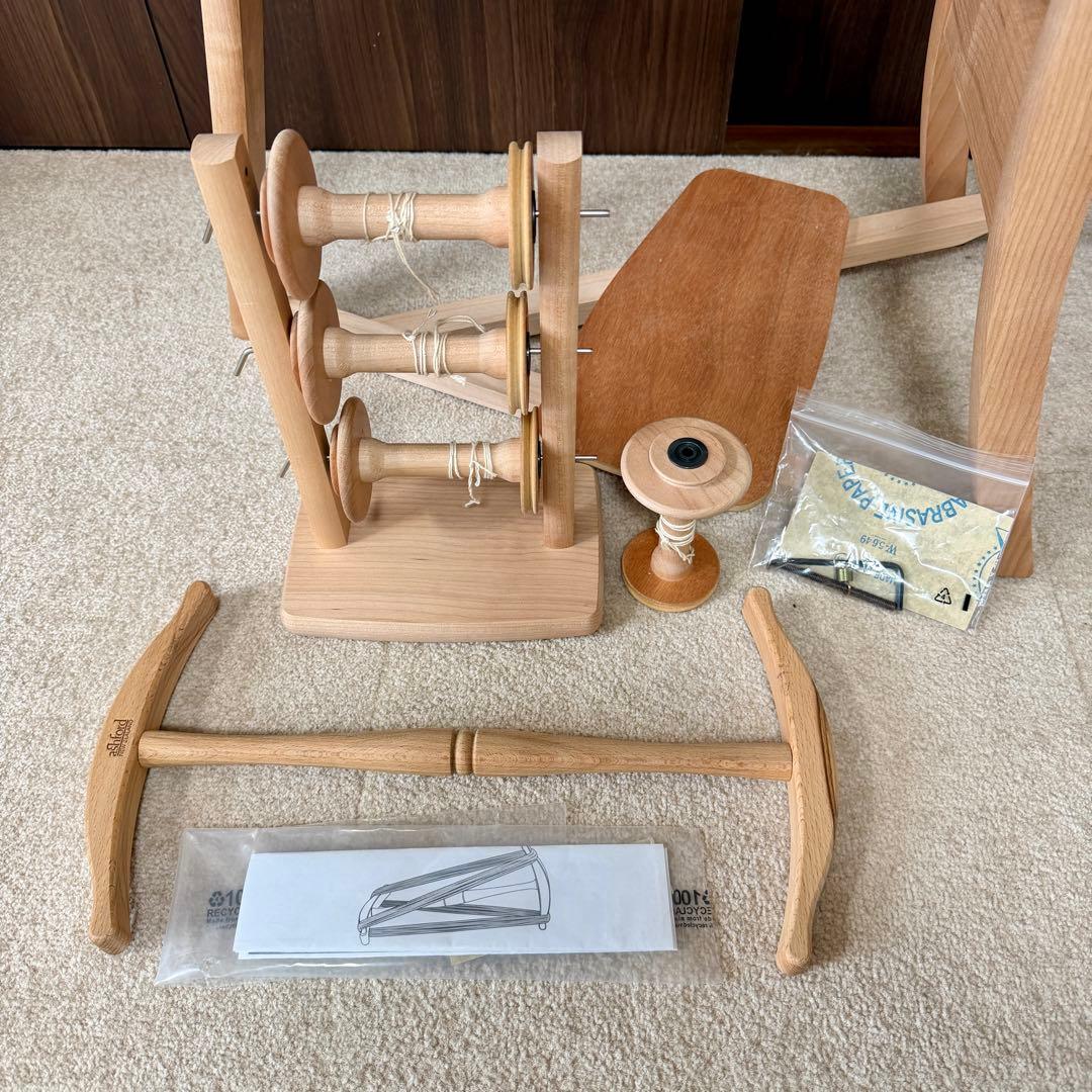 Ashford アシュフォード/トラディショナル/ダブルドライブ/手紡ぎ車/白木