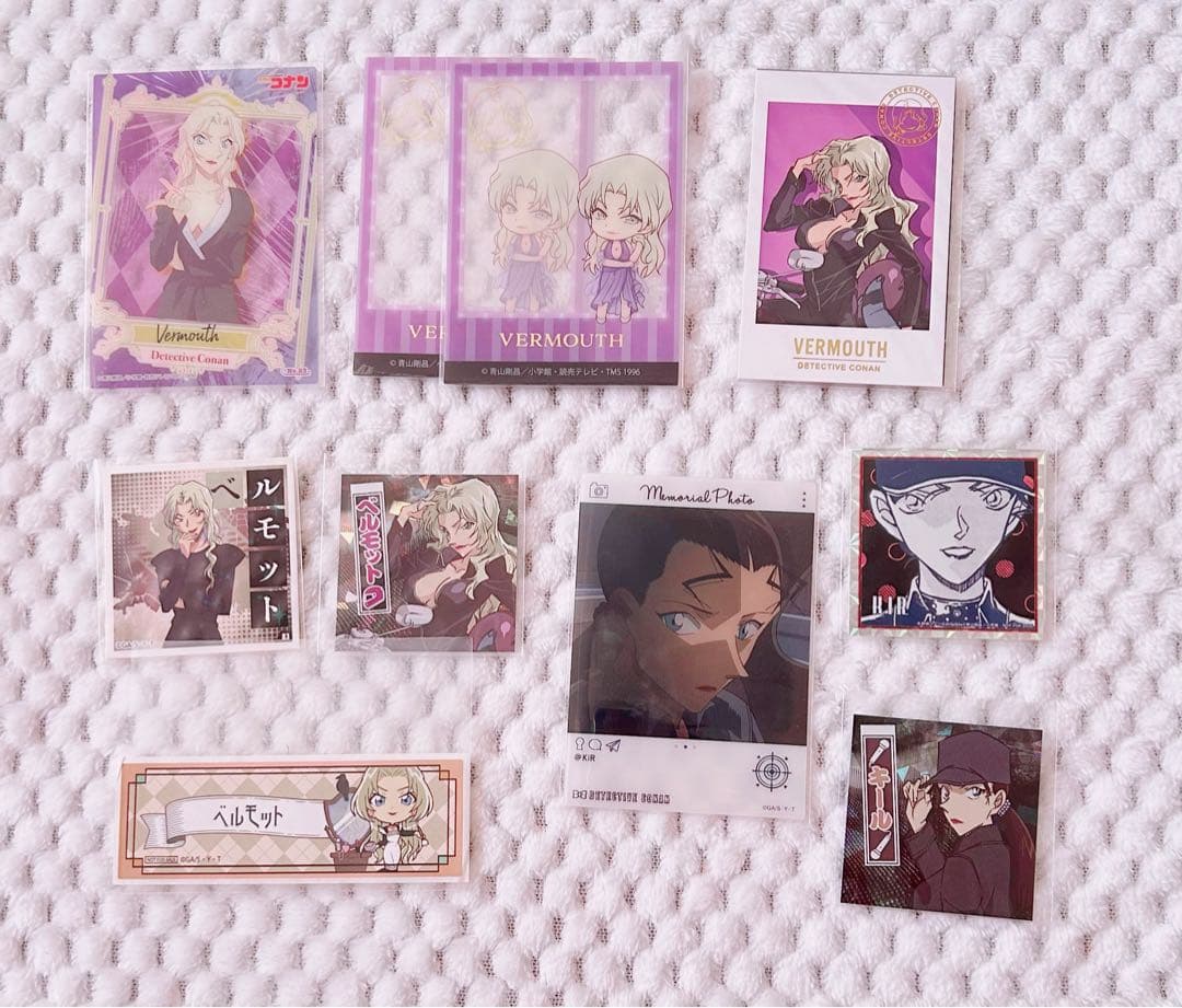 ベルモット、キール、沖田総司、中森青子、宮野明美、少年探偵団　グッズバラ売り