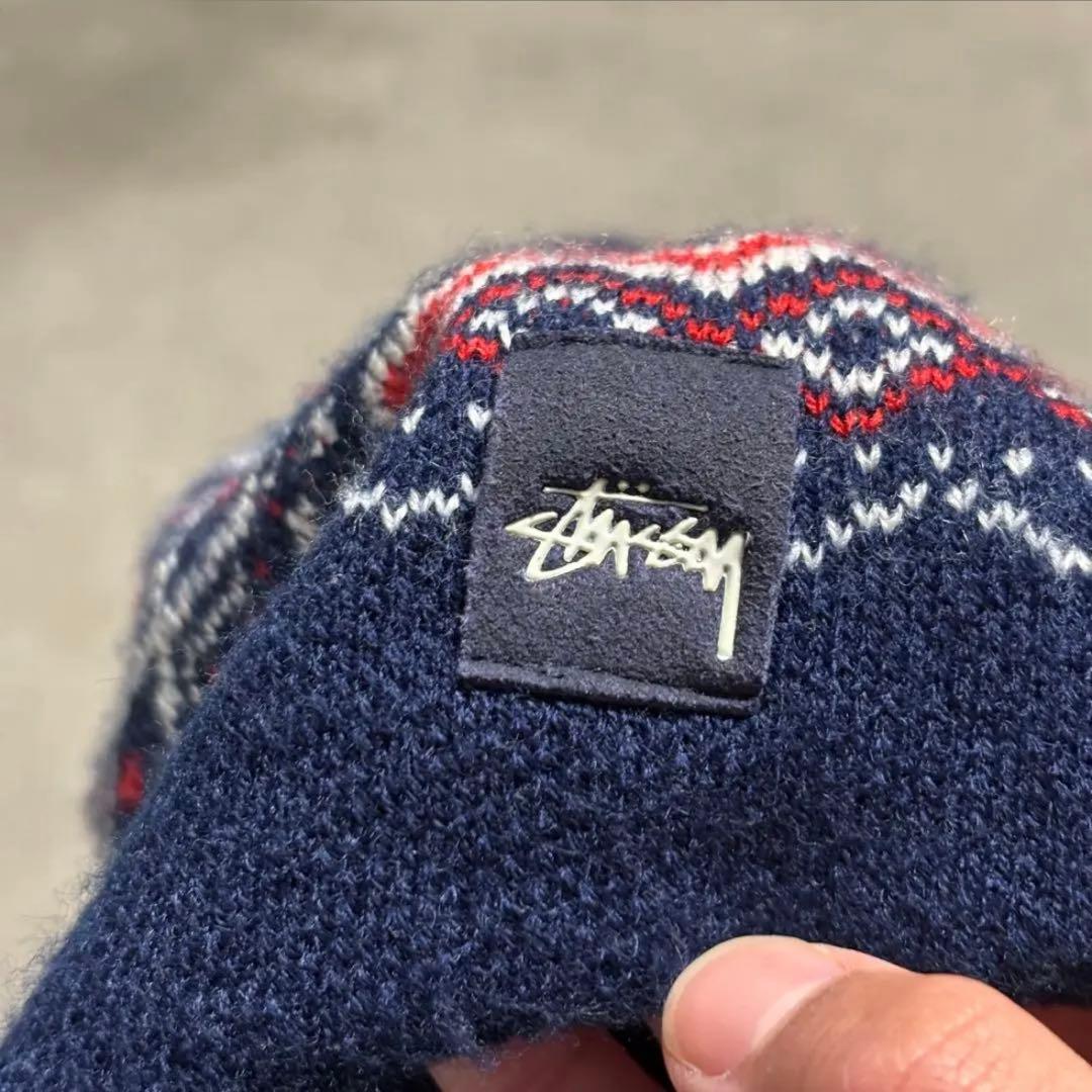 希少品 90年代 STUSSY ポンポン タッセル ニット帽 ニット帽ブランド