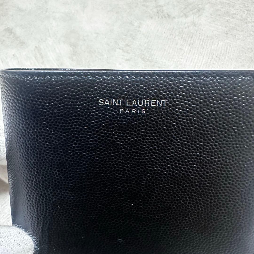 極美品 サンローラン 二つ折り財布 YSL 小銭入れ コイン カード