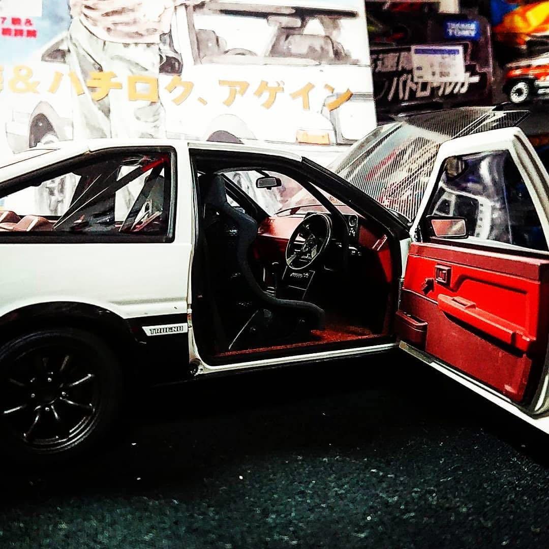 魔*神様 オートアート1/18　スプリンター トレノ プロジェクトD　ファイナル