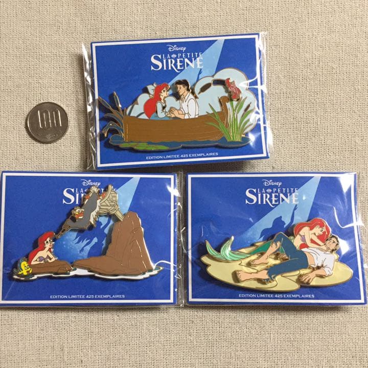 パリディズニー LE425 リトルマーメイド イベント ピンバッジ フルセット
