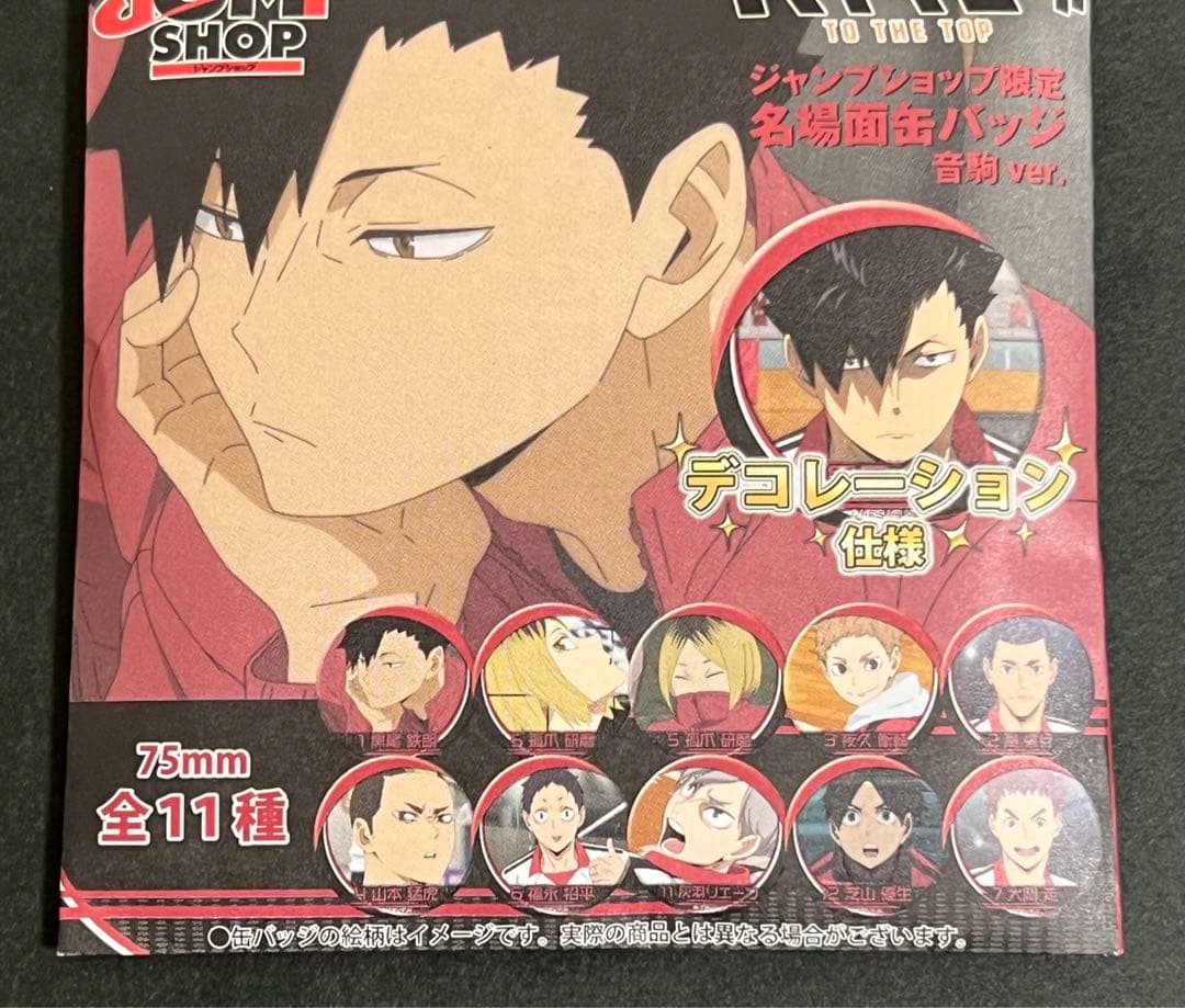 ハイキュー 名場面缶バッジ 音駒 コンプリート 全11種 孤爪研磨 黒尾 夜