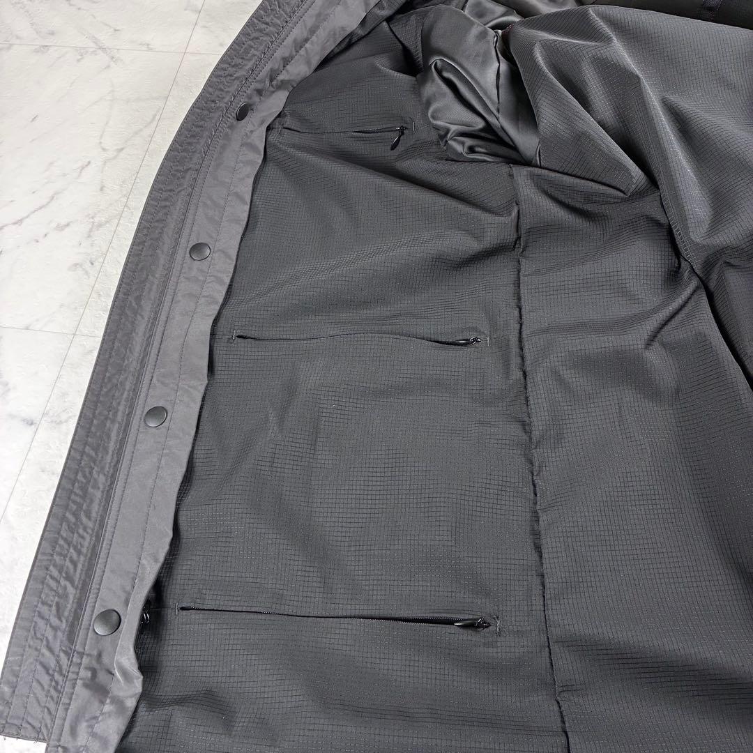 美品 ブリーフィング ウィルラウンジ パッカブルコート ステンカラー グレー L