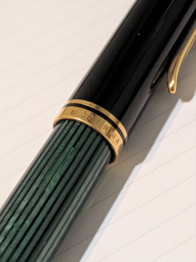 万年筆 ペリカン スーベレーン ブラック×レッド M800 レッドストライプ