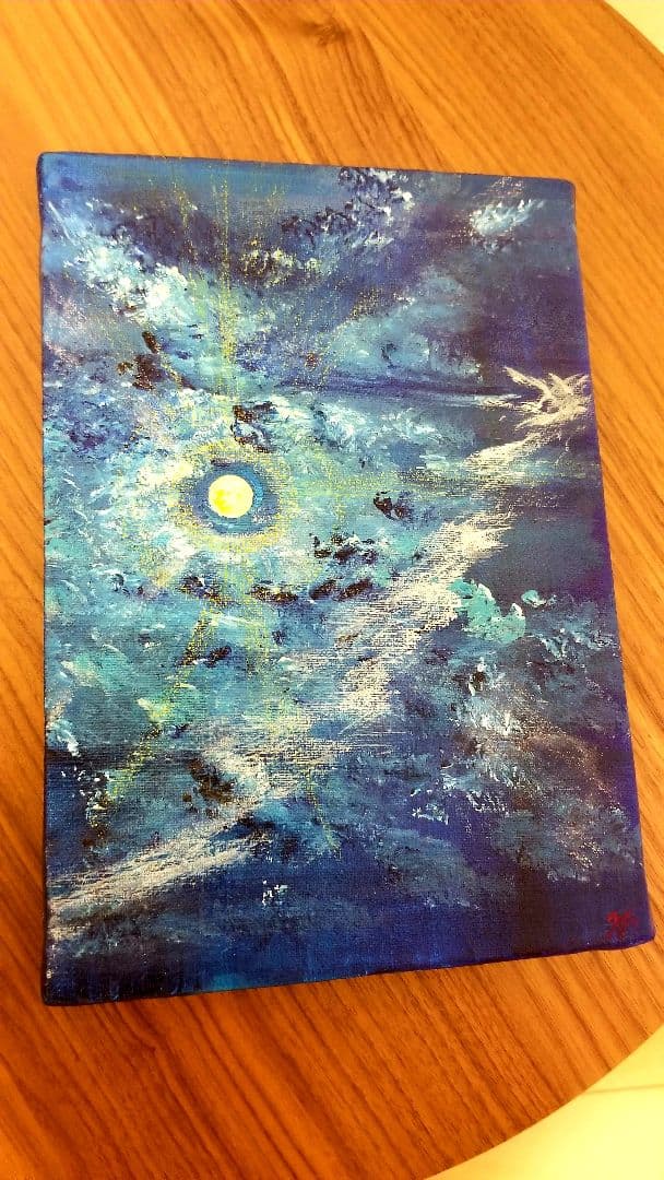 Moonlight 月の絵画　キャンバス　原画