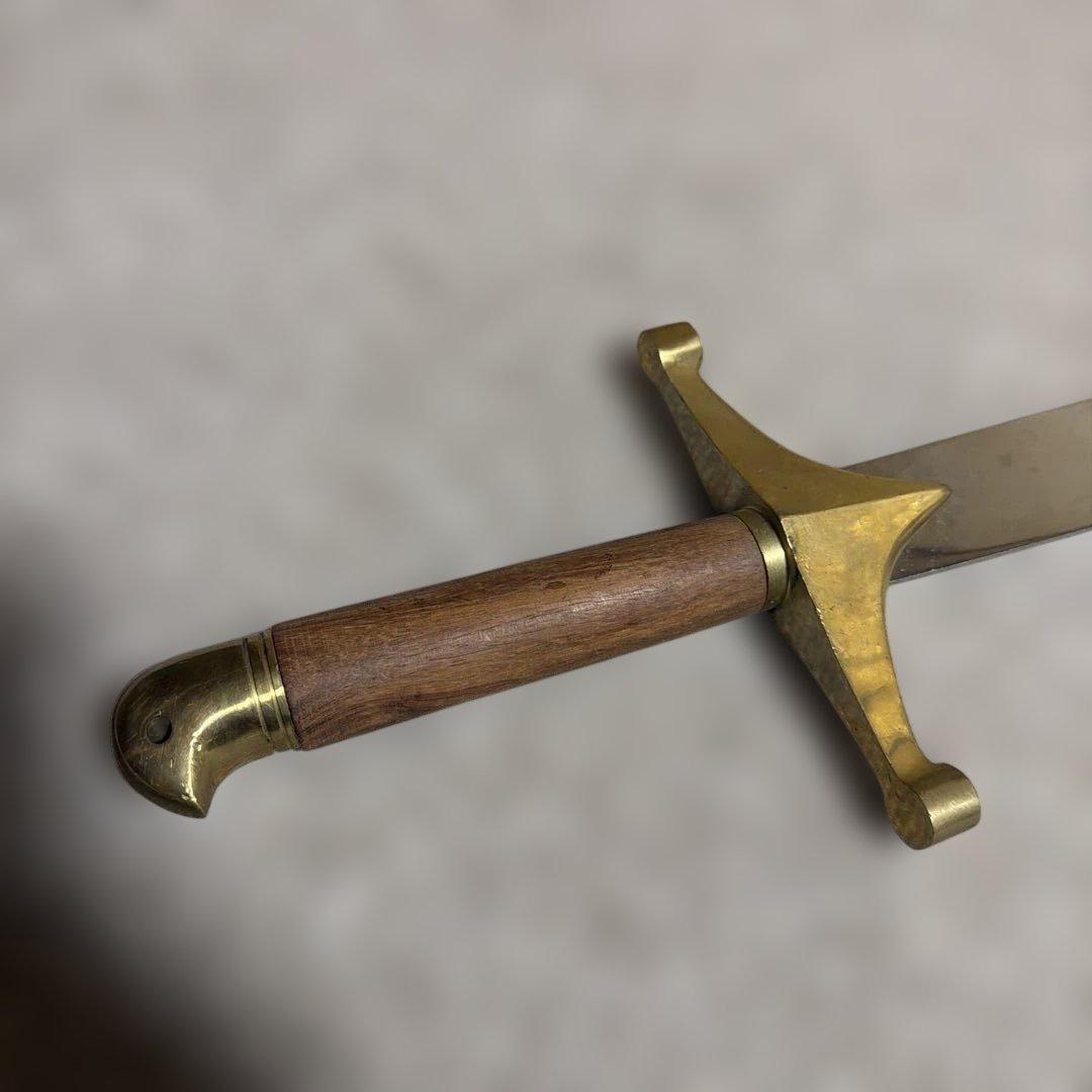 カーブ刃の刀 真鍮製ガード