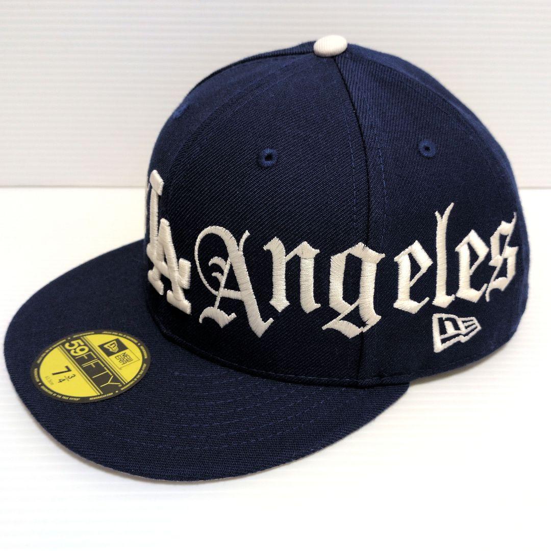 希少　ニューエラ LA ピットブル 　ロサンゼルスドジャース　61.5cm　刺繍